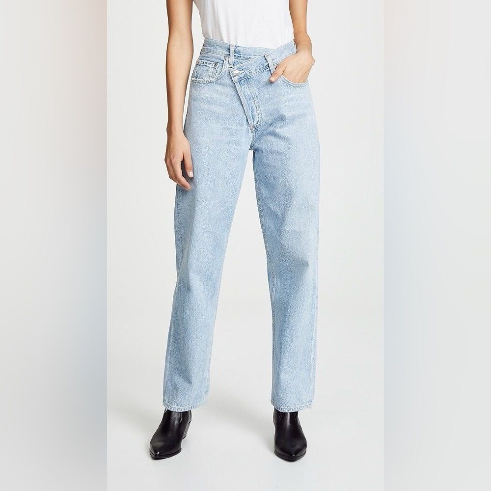Criss Cross Upsized Jeans in Suburbia